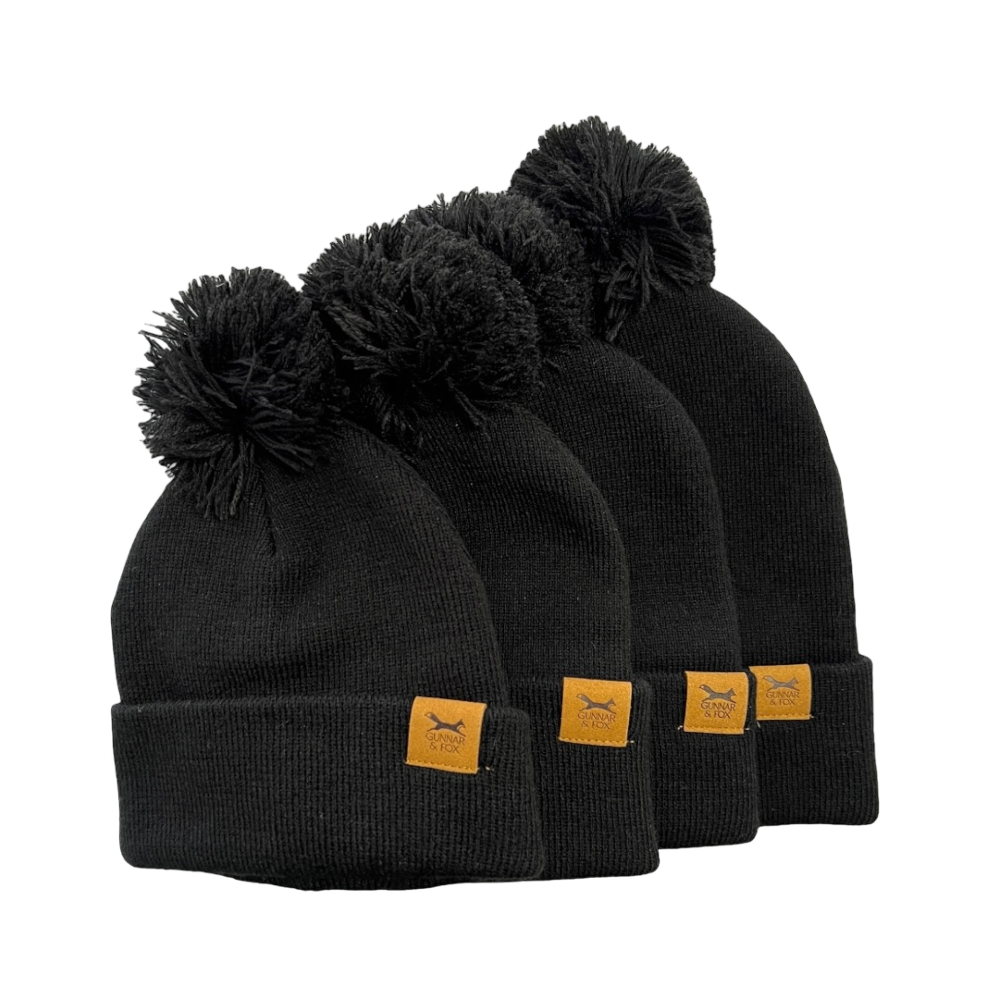 Black Pom Pom Toque