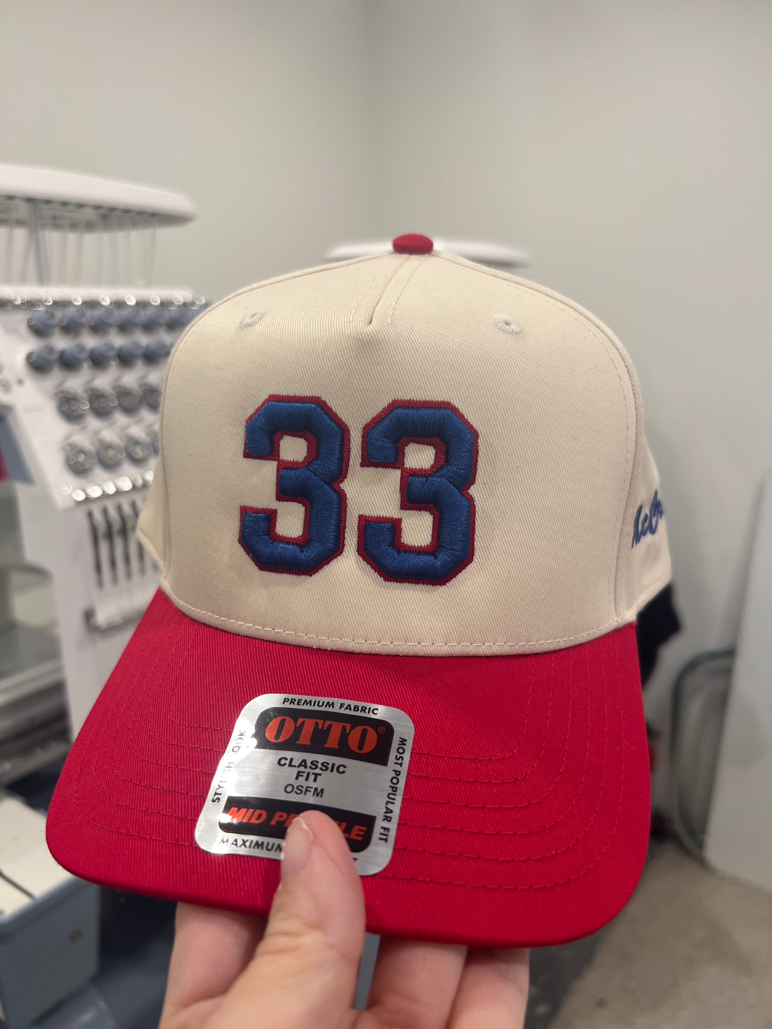 Custom Puff Number Hat