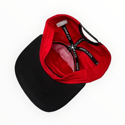 Snapback Cap - Black/ red