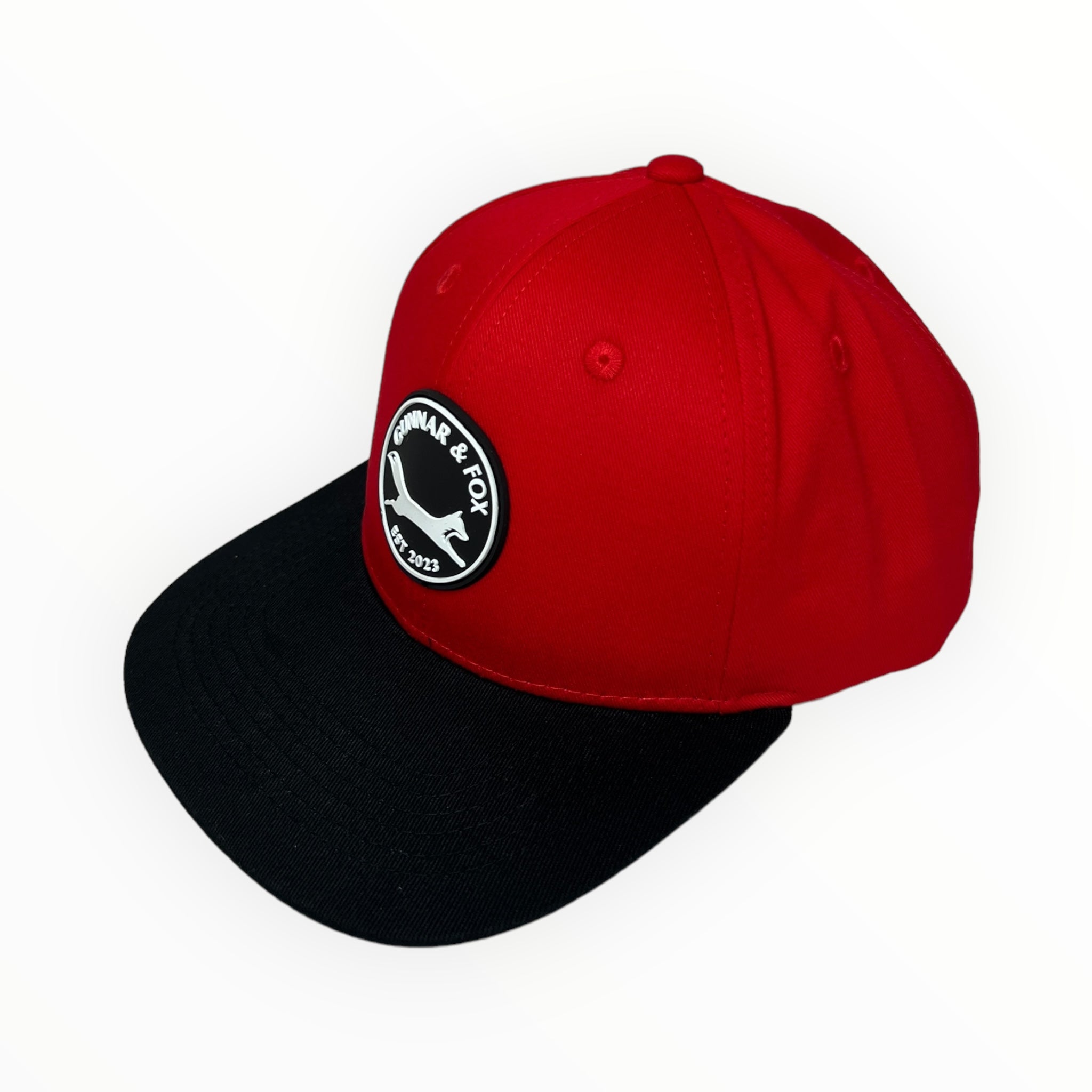 Snapback Cap - Black/ red