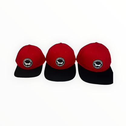 Snapback Cap - Black/ red