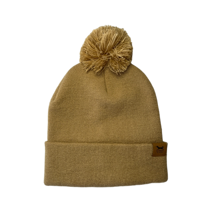 Sand Pom Pom Toque