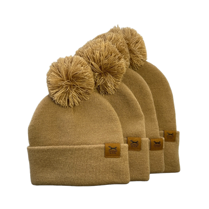 Sand Pom Pom Toque