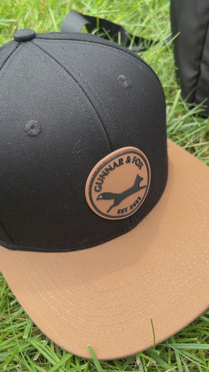 SnapBack cap - Black/ Brown